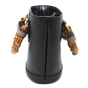 Gucci Tote Small Bag Black Leather Diana